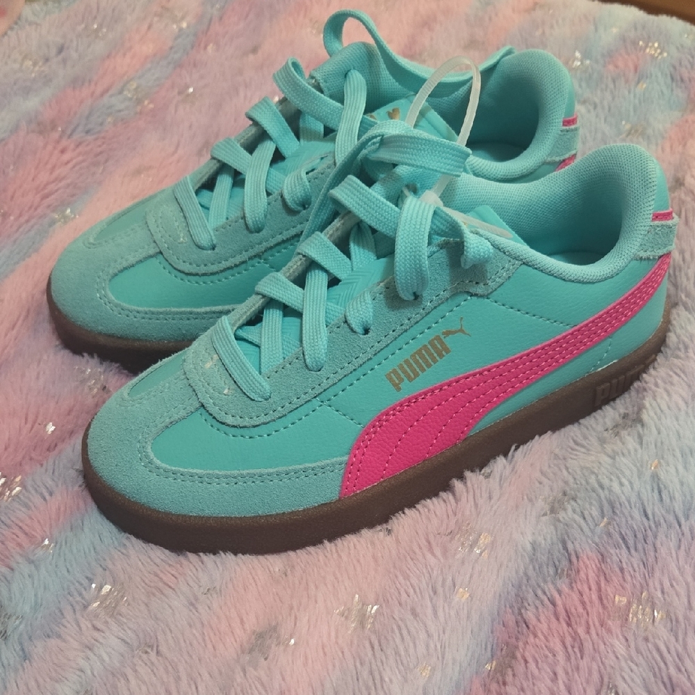 Puma Kids Sneakers - Aqua and Fuchsia